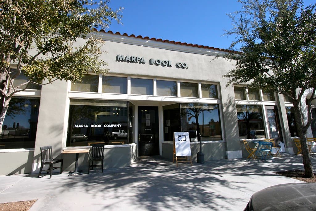 Marfa Book Company, where Agave Festival Marfa is on view
